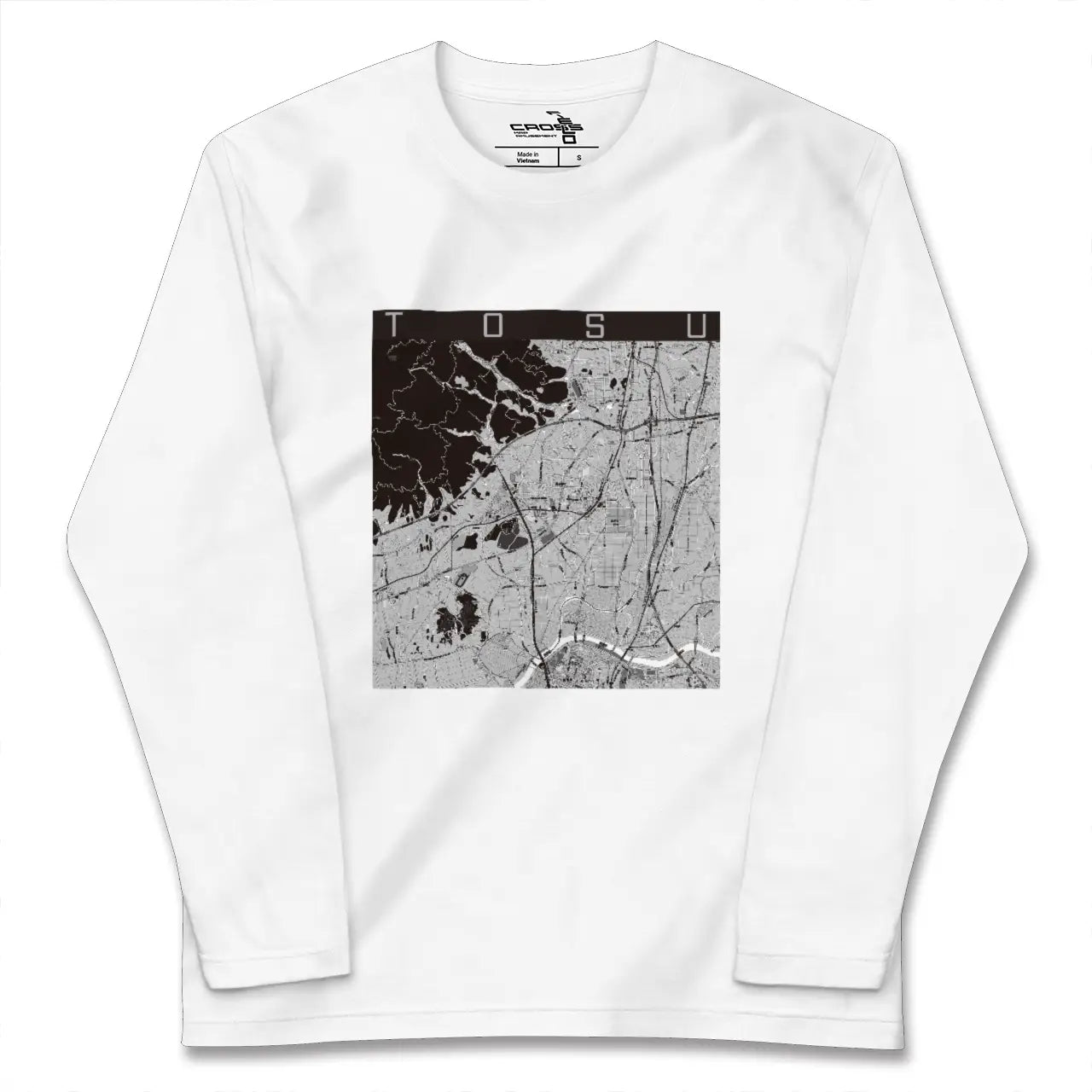【鳥栖（佐賀県）】地図柄ロングスリーブTシャツ