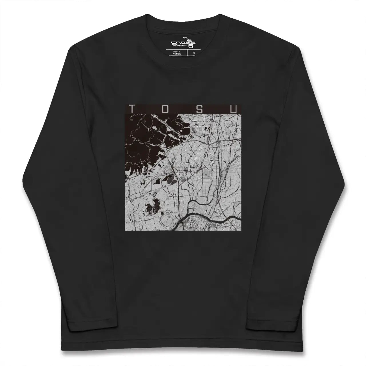 【鳥栖（佐賀県）】地図柄ロングスリーブTシャツ