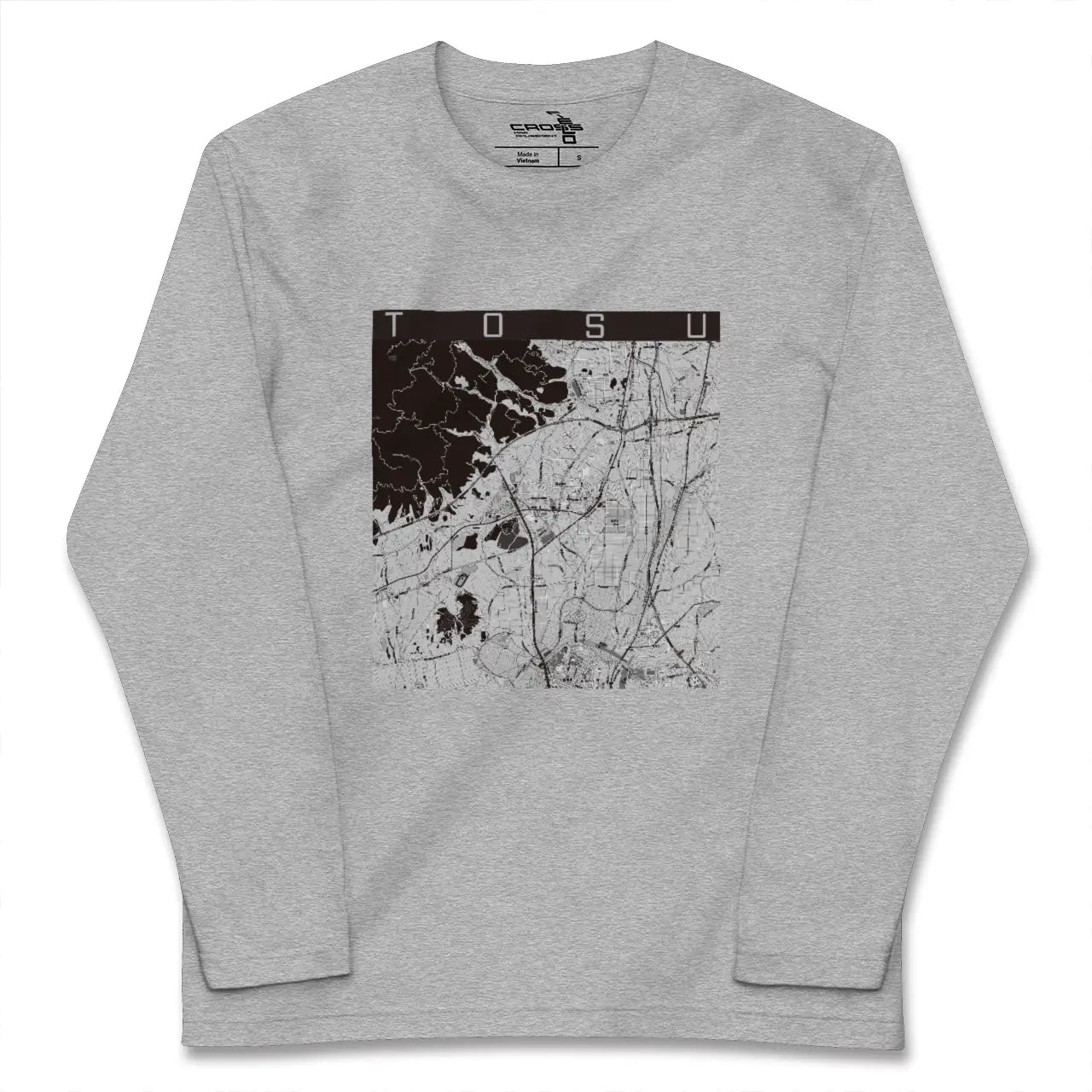 【鳥栖（佐賀県）】地図柄ロングスリーブTシャツ
