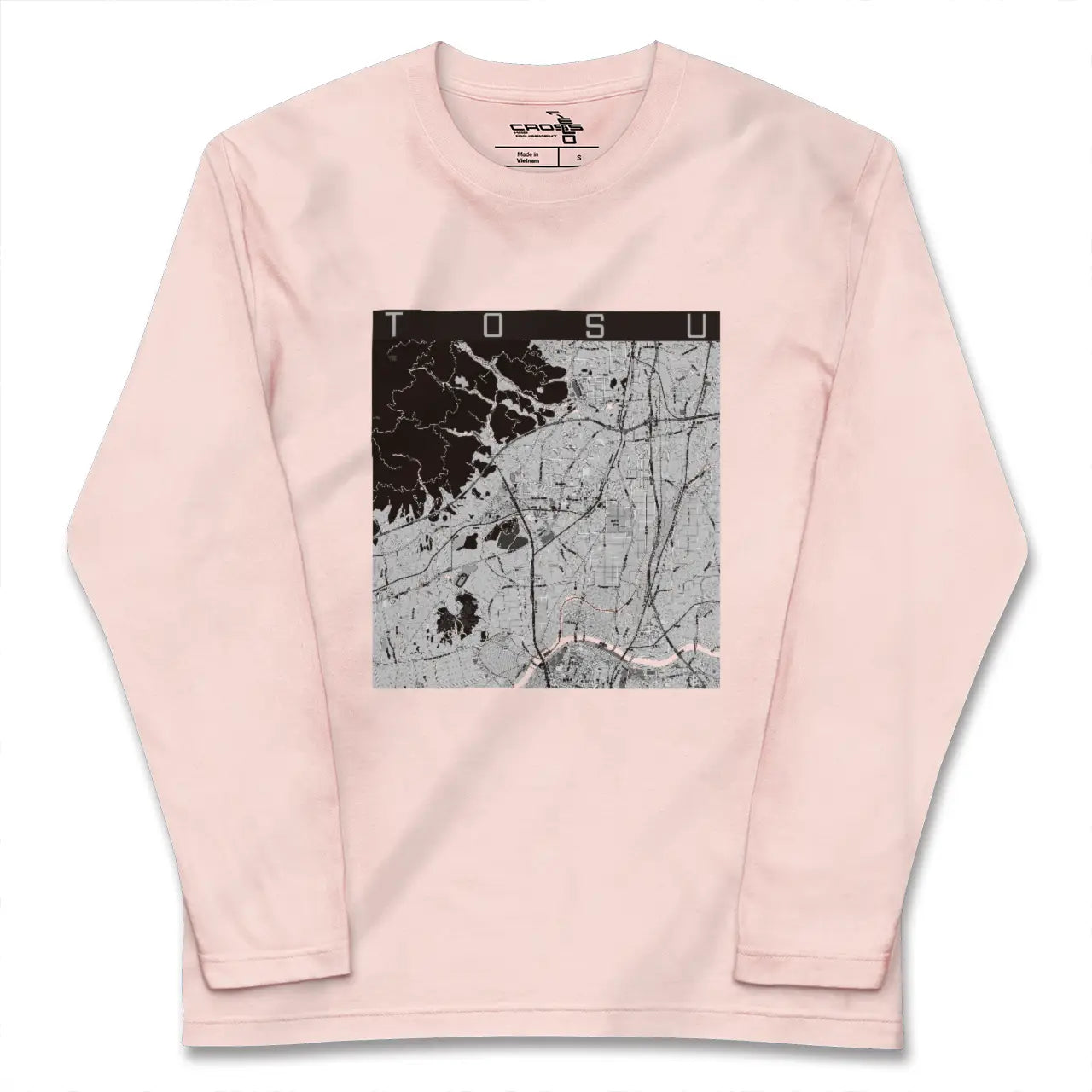 【鳥栖（佐賀県）】地図柄ロングスリーブTシャツ