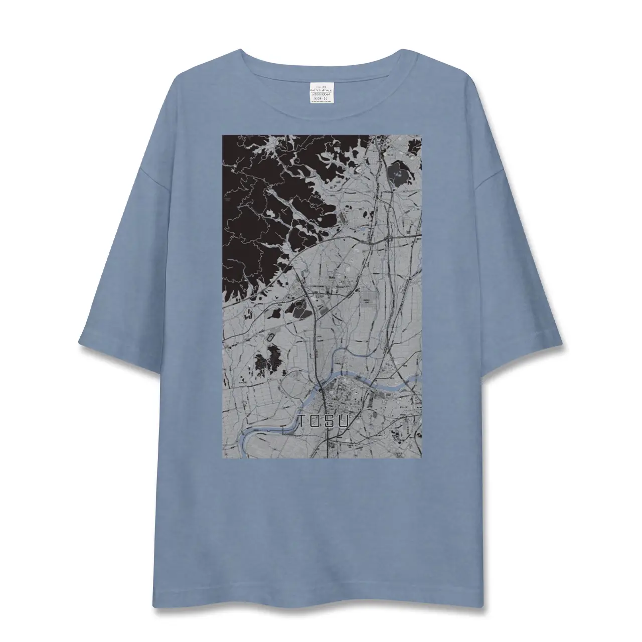 【鳥栖（佐賀県）】地図柄ビッグシルエットTシャツ