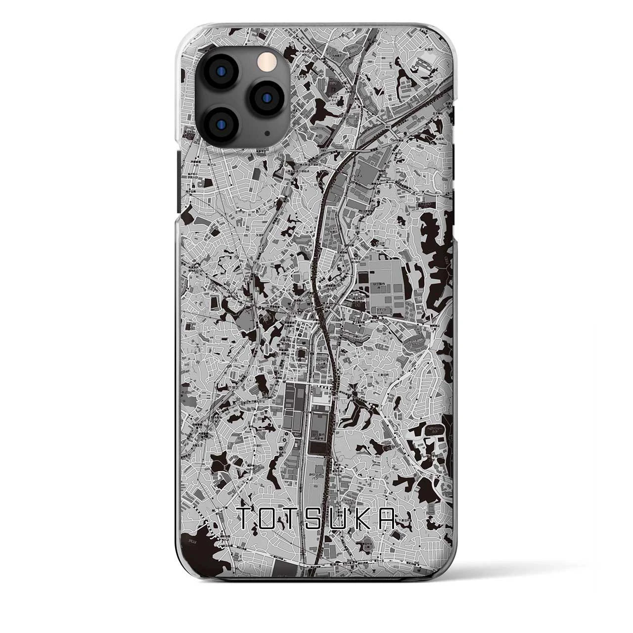 【戸塚（神奈川県）】地図柄iPhoneケース（クリアタイプ）