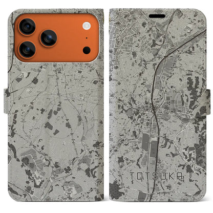 【戸塚（神奈川県）】地図柄iPhoneケース（手帳タイプ）