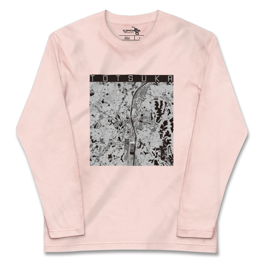 【戸塚（神奈川県）】地図柄ロングスリーブTシャツ