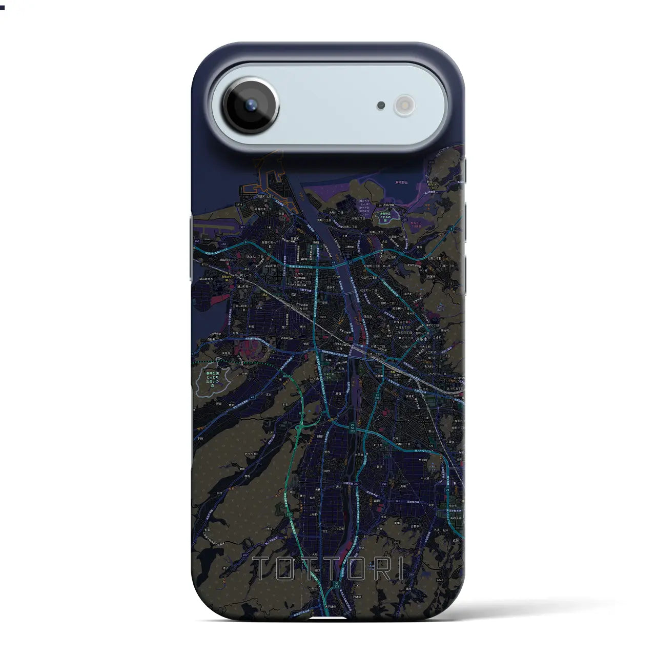 【鳥取（鳥取県）】地図柄iPhoneケース（バックカバータイプ）