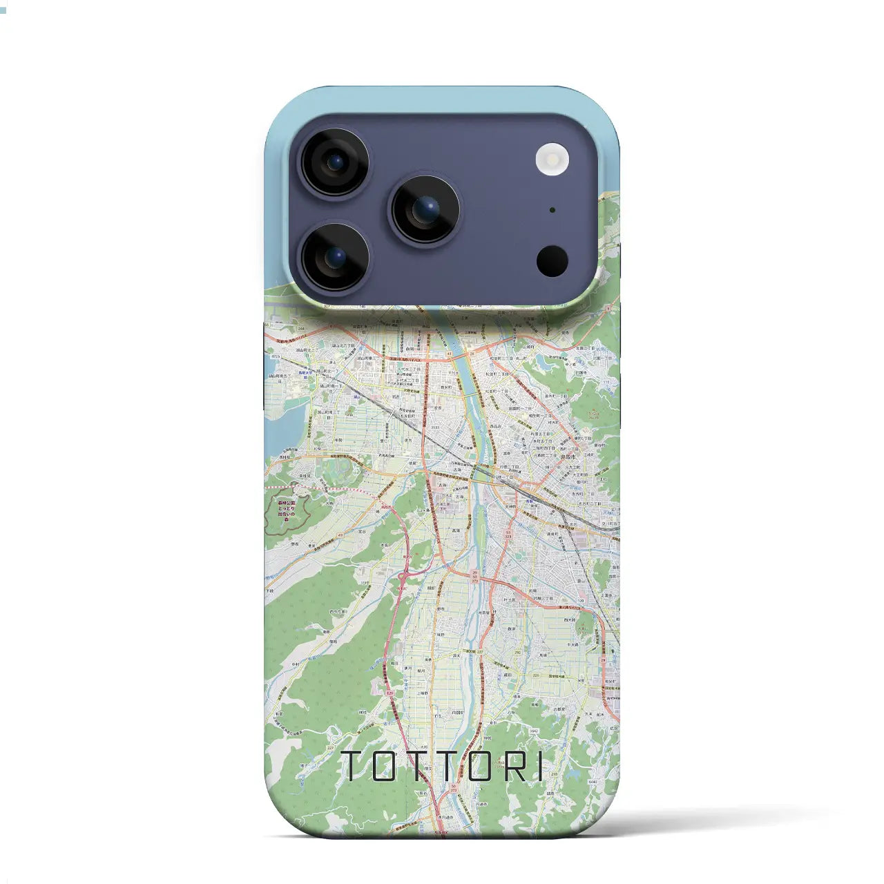 【鳥取（鳥取県）】地図柄iPhoneケース（バックカバータイプ）