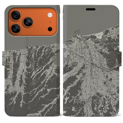 【鳥取（鳥取県）】地図柄iPhoneケース（手帳タイプ）