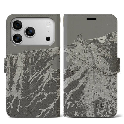 【鳥取（鳥取県）】地図柄iPhoneケース（手帳タイプ）