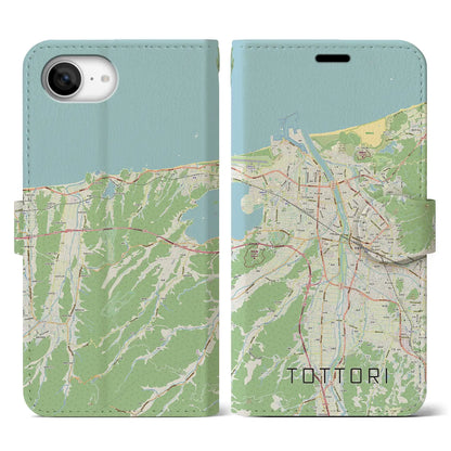 【鳥取（鳥取県）】地図柄iPhoneケース（手帳タイプ）