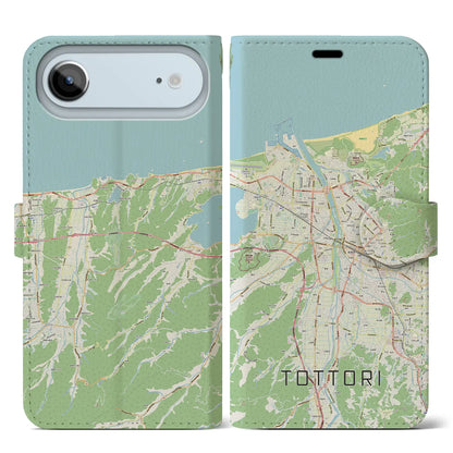 【鳥取（鳥取県）】地図柄iPhoneケース（手帳タイプ）