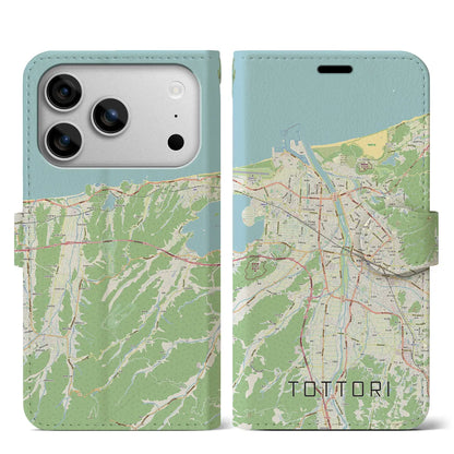 【鳥取（鳥取県）】地図柄iPhoneケース（手帳タイプ）