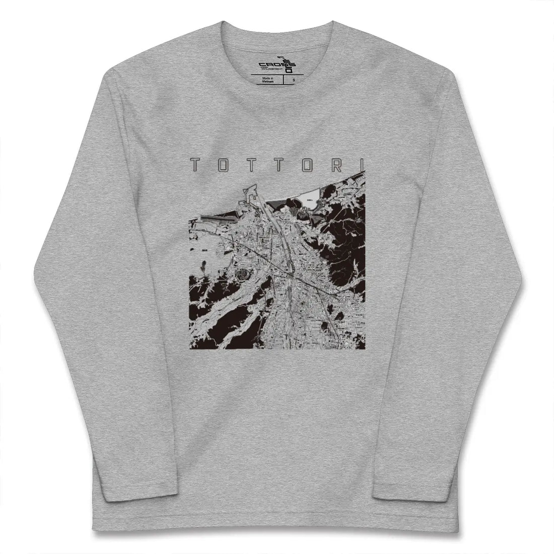 【鳥取（鳥取県）】地図柄ロングスリーブTシャツ