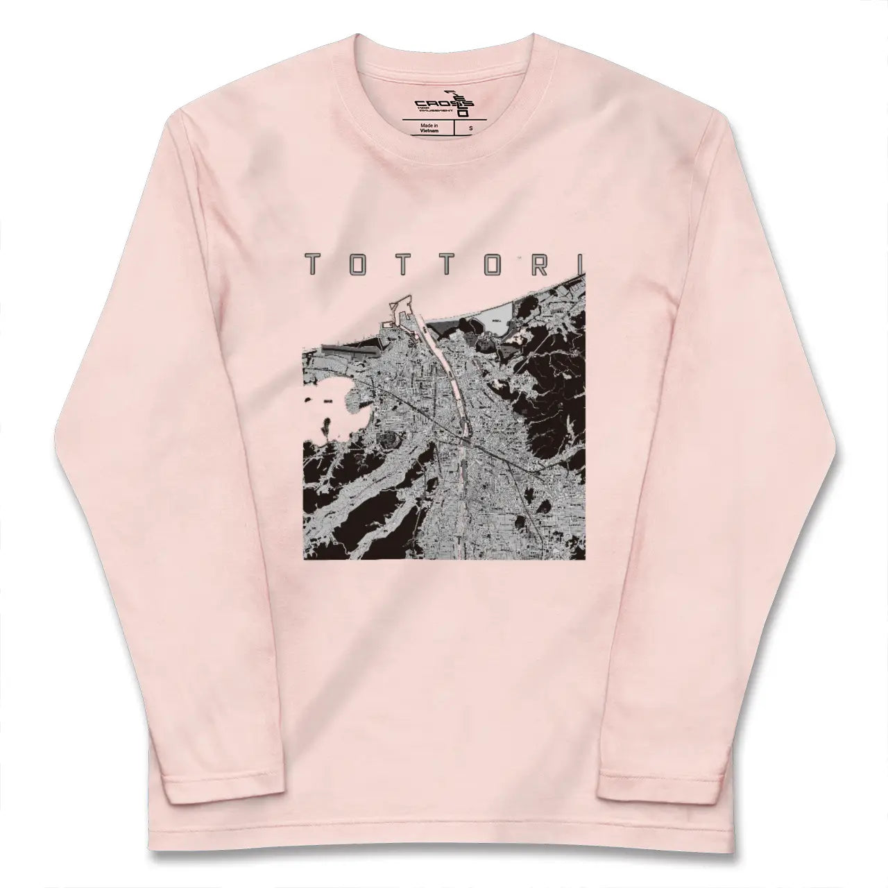 【鳥取（鳥取県）】地図柄ロングスリーブTシャツ