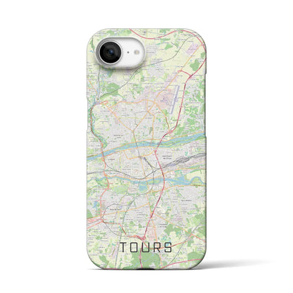 【トゥール（フランス）】地図柄iPhoneケース（バックカバータイプ）