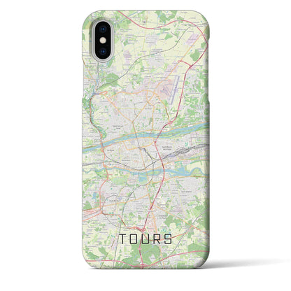 【トゥール（フランス）】地図柄iPhoneケース（バックカバータイプ）