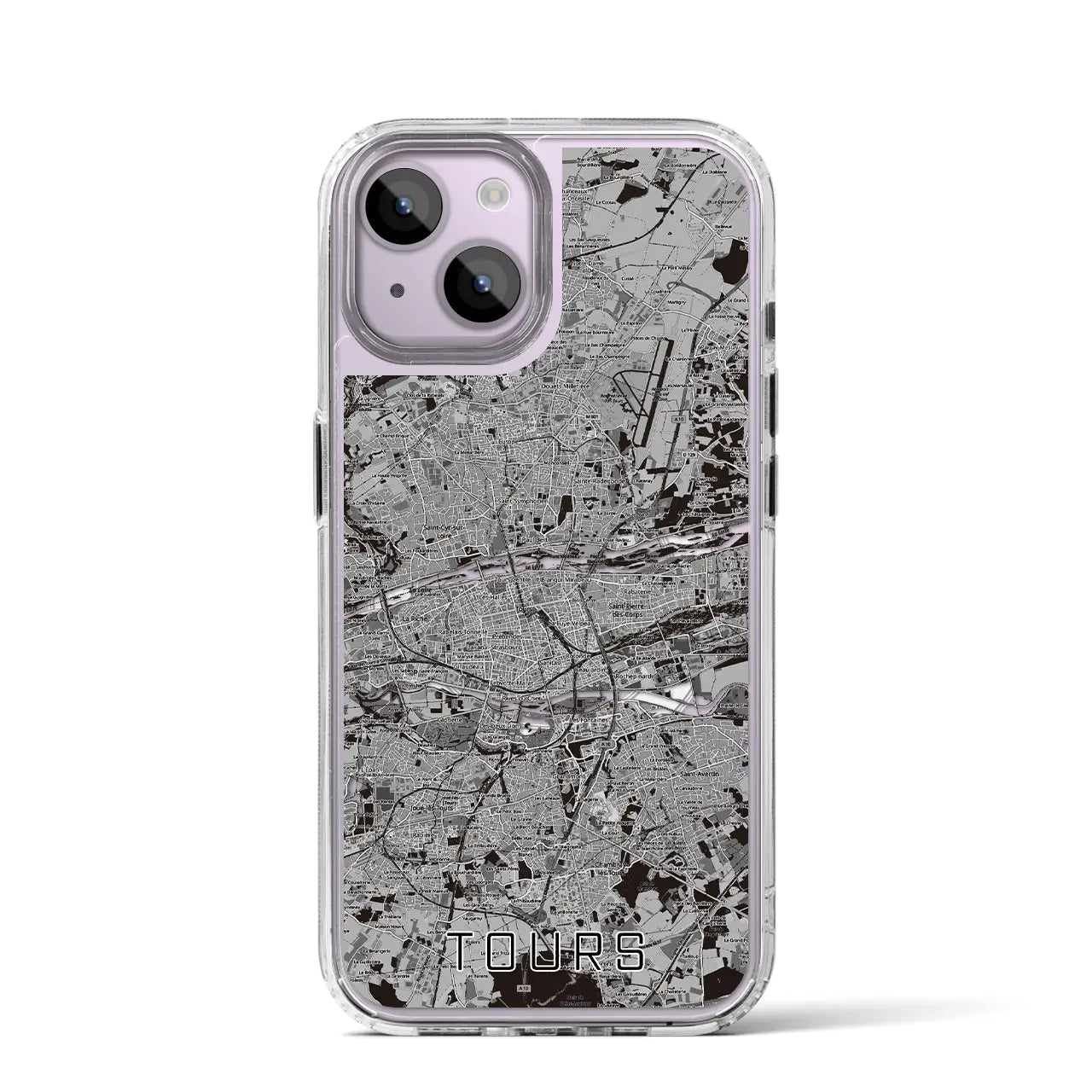 【トゥール（フランス）】地図柄iPhoneケース（MagSafeタイプ）