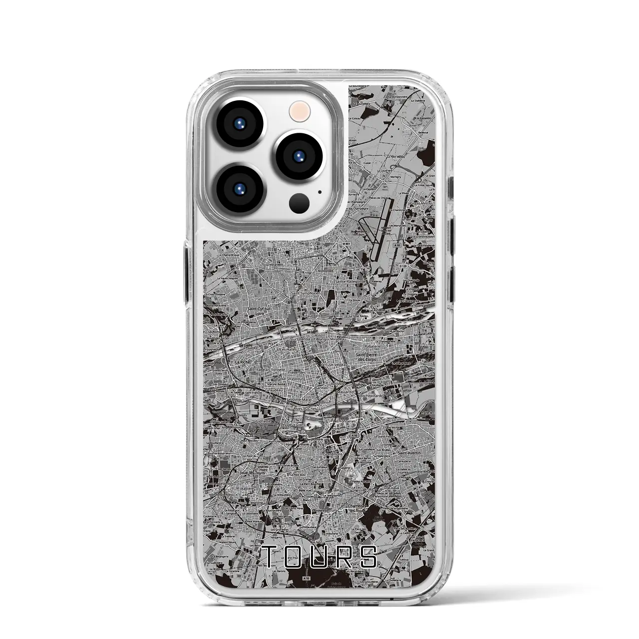 【トゥール（フランス）】地図柄iPhoneケース（MagSafeタイプ）
