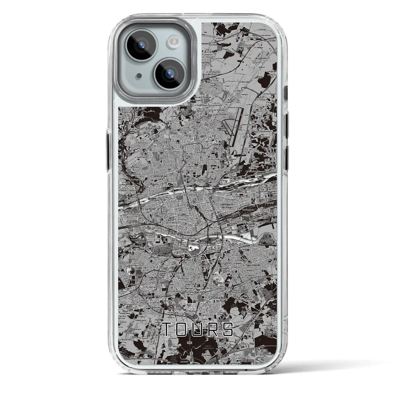 【トゥール（フランス）】地図柄iPhoneケース（MagSafeタイプ）