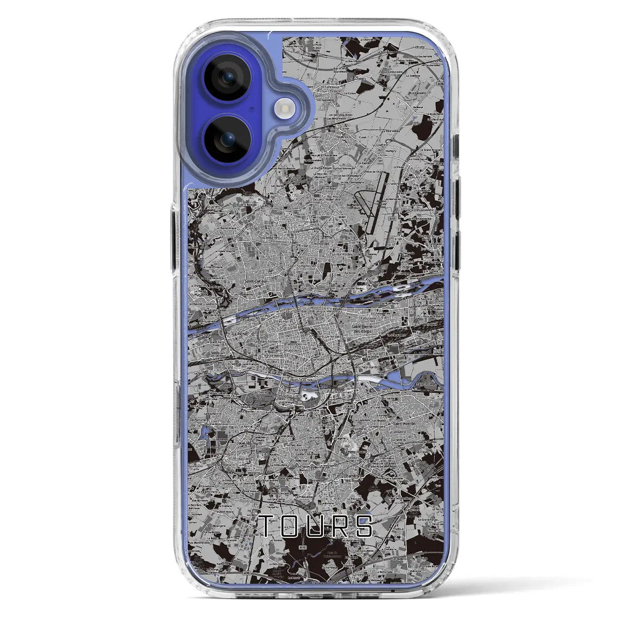 【トゥール（フランス）】地図柄iPhoneケース（MagSafeタイプ）