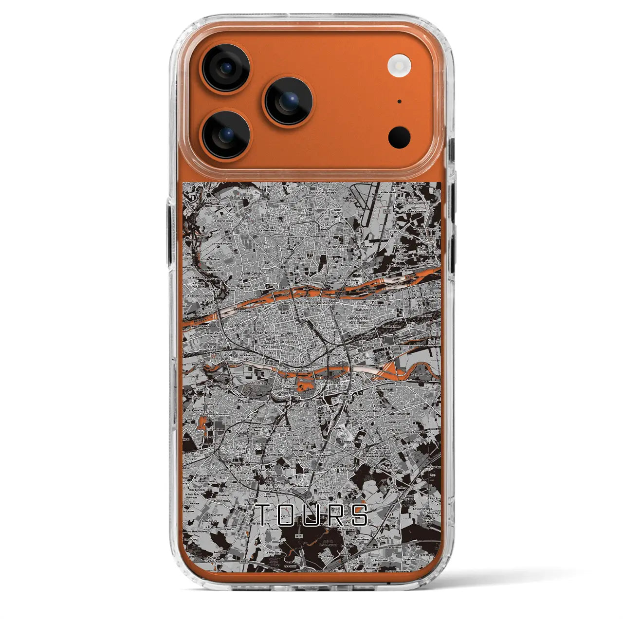 【トゥール（フランス）】地図柄iPhoneケース（MagSafeタイプ）