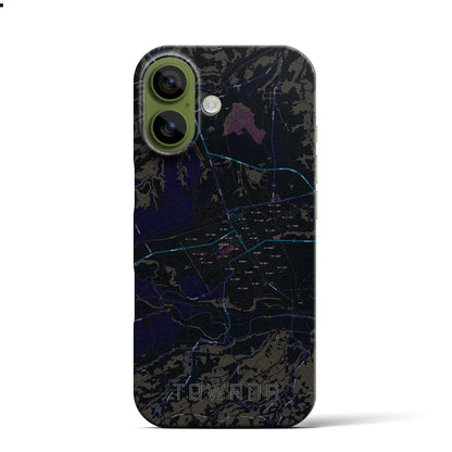 【十和田（青森県）】地図柄iPhoneケース（バックカバータイプ）