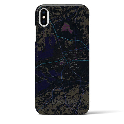 【十和田（青森県）】地図柄iPhoneケース（バックカバータイプ）