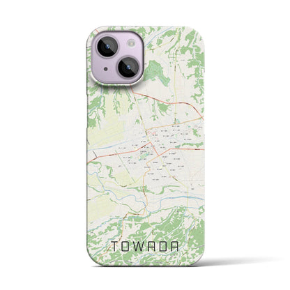 【十和田（青森県）】地図柄iPhoneケース（バックカバータイプ）