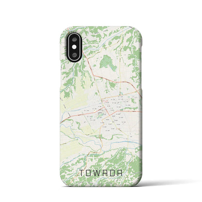 【十和田（青森県）】地図柄iPhoneケース（バックカバータイプ）