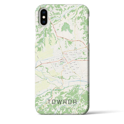 【十和田（青森県）】地図柄iPhoneケース（バックカバータイプ）