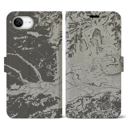 【十和田（青森県）】地図柄iPhoneケース（手帳タイプ）