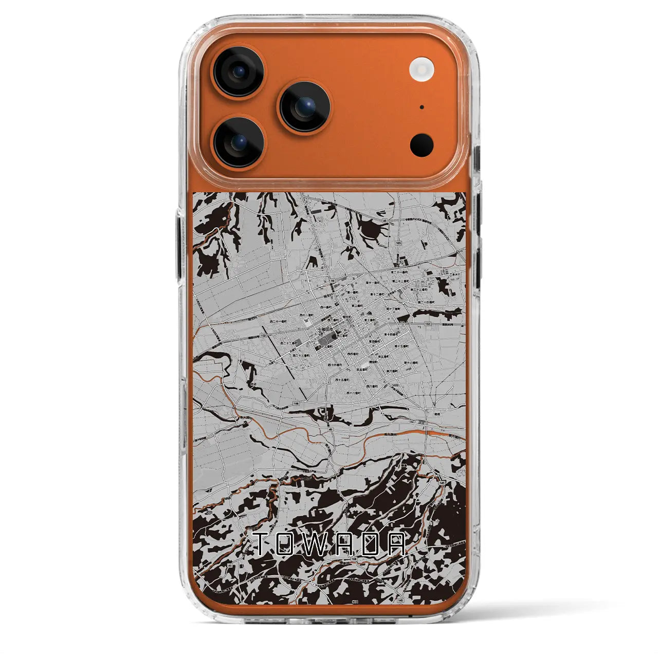 【十和田（青森県）】地図柄iPhoneケース（MagSafeタイプ）