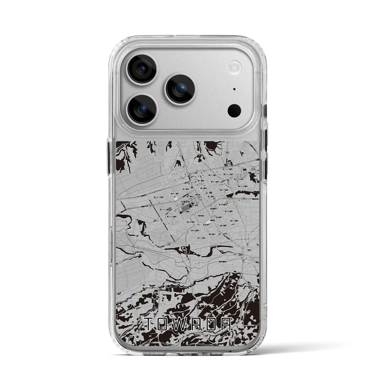 【十和田（青森県）】地図柄iPhoneケース（MagSafeタイプ）