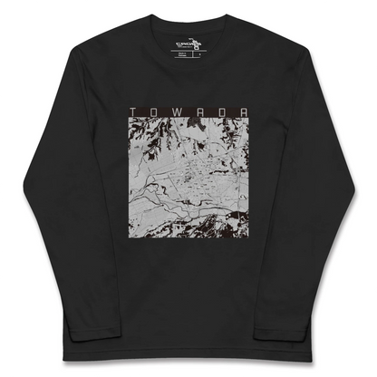 【十和田（青森県）】地図柄ロングスリーブTシャツ