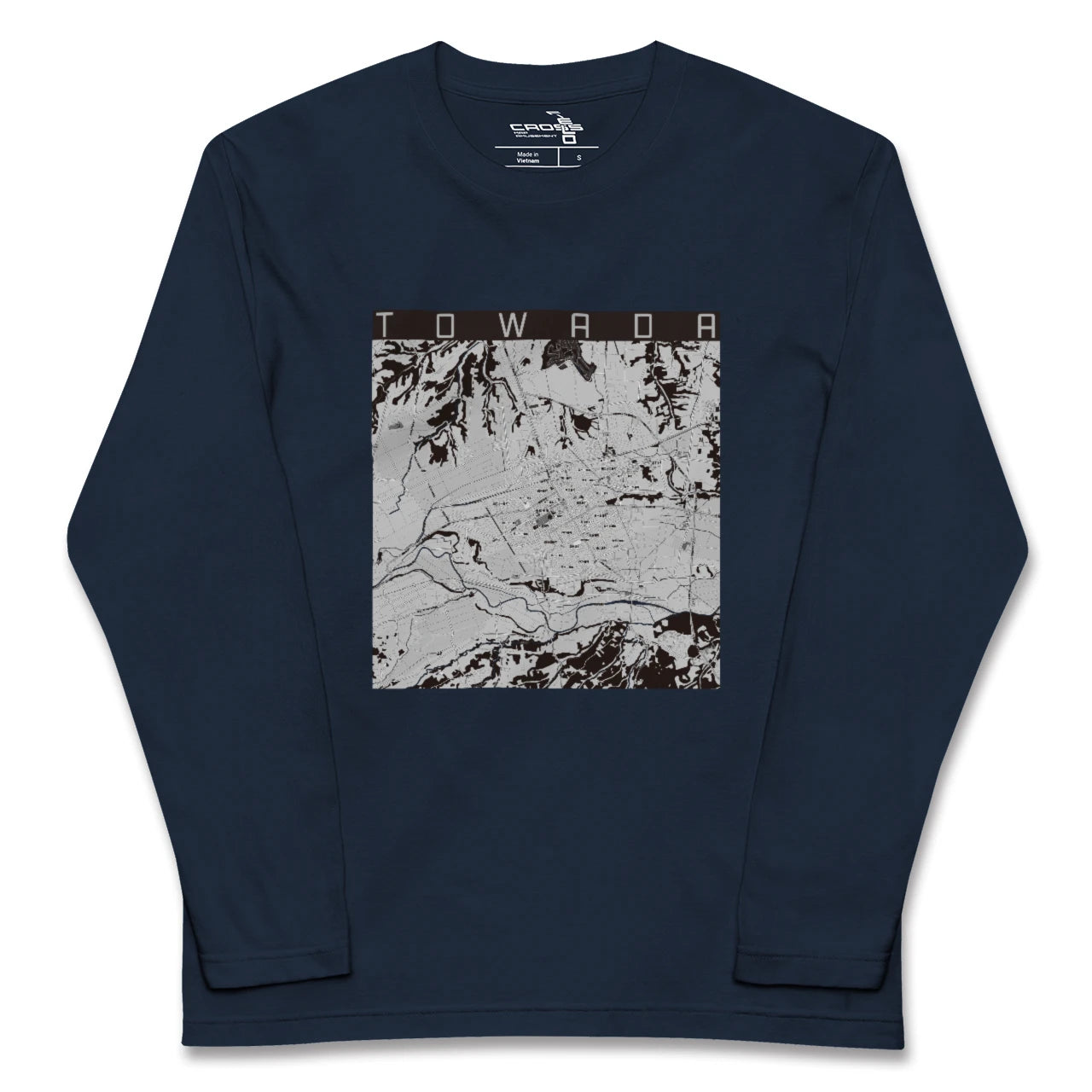 【十和田（青森県）】地図柄ロングスリーブTシャツ