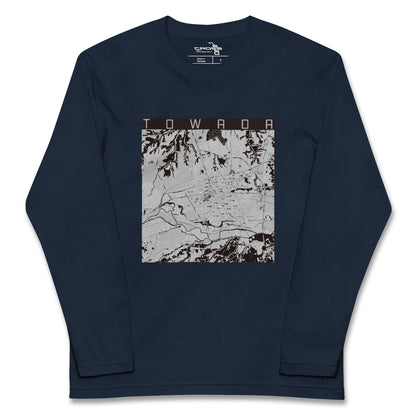 【十和田（青森県）】地図柄ロングスリーブTシャツ