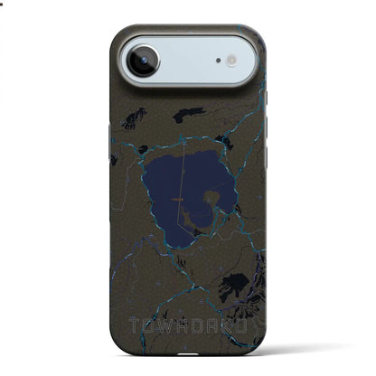 【十和田湖（青森県）】地図柄iPhoneケース（バックカバータイプ）