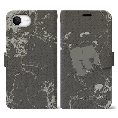 【十和田湖（青森県）】地図柄iPhoneケース（手帳タイプ）