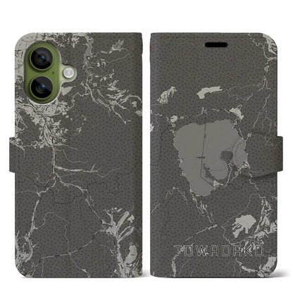 【十和田湖（青森県）】地図柄iPhoneケース（手帳タイプ）