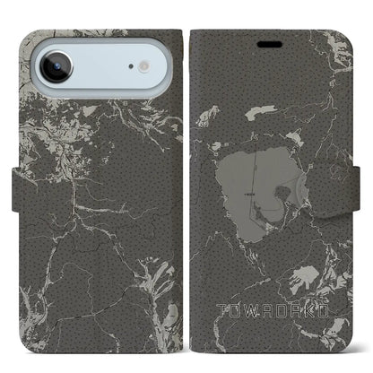 【十和田湖（青森県）】地図柄iPhoneケース（手帳タイプ）