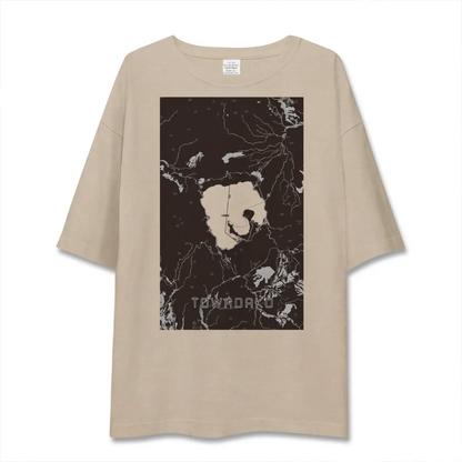【十和田湖（青森県）】地図柄ビッグシルエットTシャツ