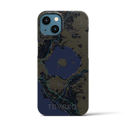 【洞爺湖（北海道）】地図柄iPhoneケース（バックカバータイプ）