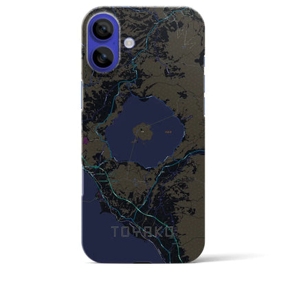 【洞爺湖（北海道）】地図柄iPhoneケース（バックカバータイプ）