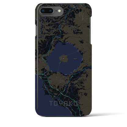 【洞爺湖（北海道）】地図柄iPhoneケース（バックカバータイプ）