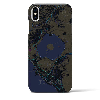 【洞爺湖（北海道）】地図柄iPhoneケース（バックカバータイプ）