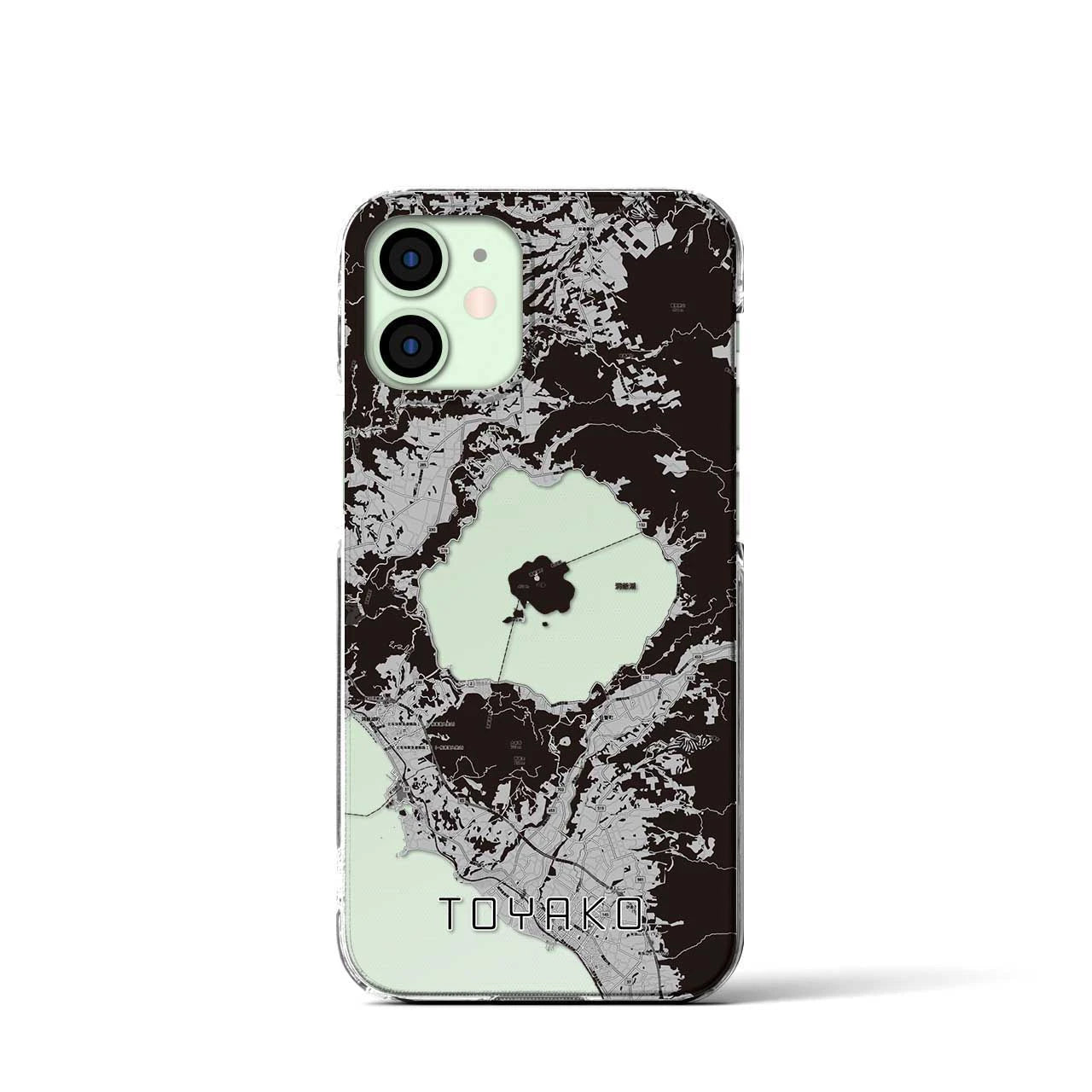 【洞爺湖（北海道）】地図柄iPhoneケース（クリアタイプ）