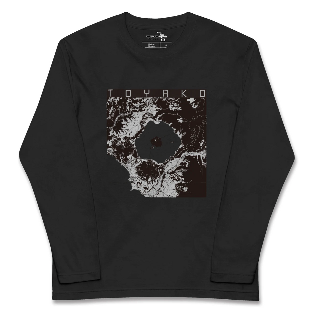 【洞爺湖(北海道)】地図柄ロングスリーブTシャツ