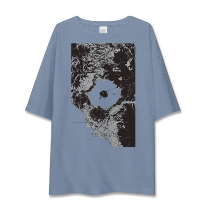 【洞爺湖（北海道）】地図柄ビッグシルエットTシャツ