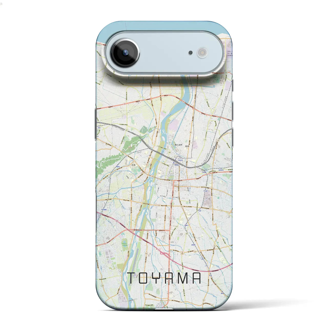 【富山（富山県）】地図柄iPhoneケース（バックカバータイプ）