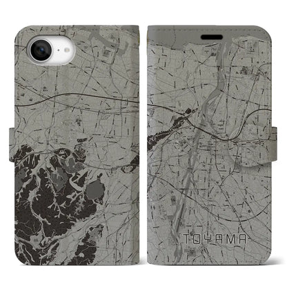 【富山（富山県）】地図柄iPhoneケース（手帳タイプ）