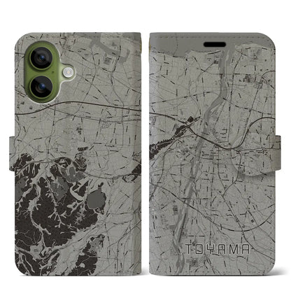 【富山（富山県）】地図柄iPhoneケース（手帳タイプ）